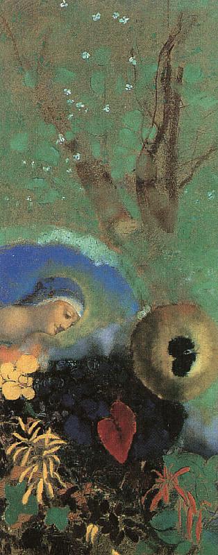 Odilon Redon Homage to Leonardo da Vinci France oil painting art